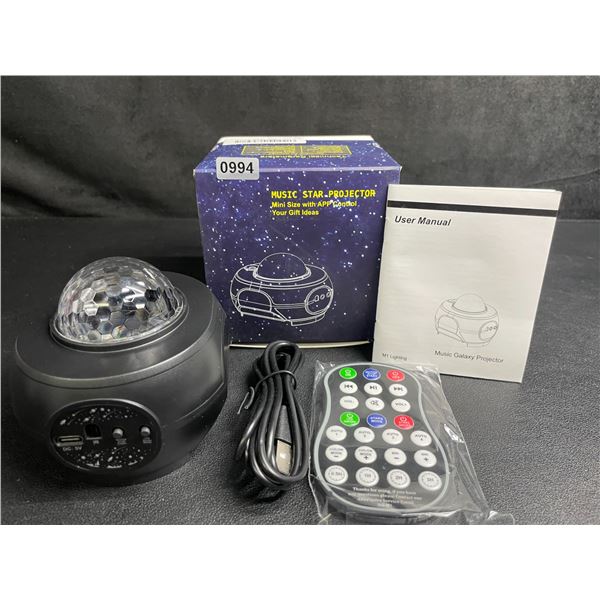1 Galaxy Star Projector/Music Star Projector Night Light with App Control/Remote Control - New