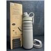 Image 3 : 1 Grandties Sports Insulated Water Bottle (24oz) with 2 Lids - Leakproof Design - New in Box
