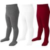 Image 1 : Lot of 2 3-Packs Cotton Tights for Baby Girls (Size 12-24months) - New