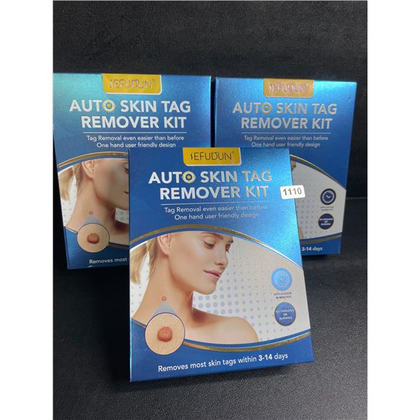 Lot of 3 Auto Skin Tag Remover Kits - Removes Most Skin Tags within 3-14 Days - New