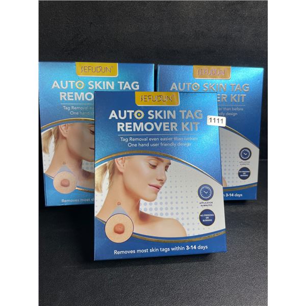 Lot of 3 Auto Skin Tag Remover Kits - Removes Most Skin Tags within 3-14 Days - New