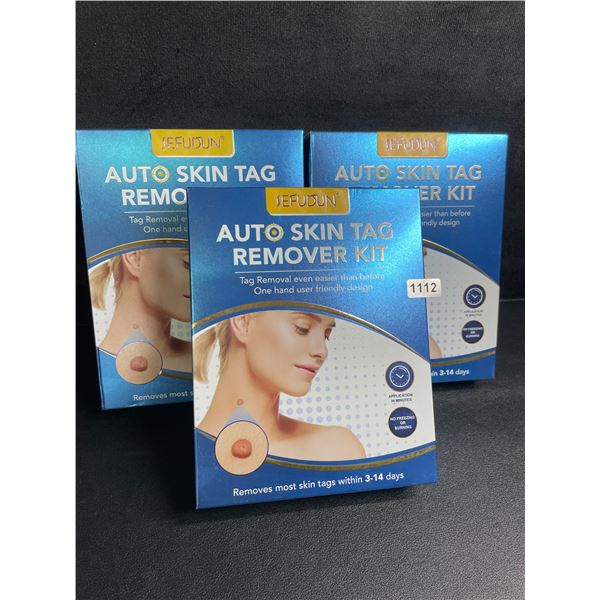 Lot of 3 Auto Skin Tag Remover Kits - Removes Most Skin Tags within 3-14 Days - New
