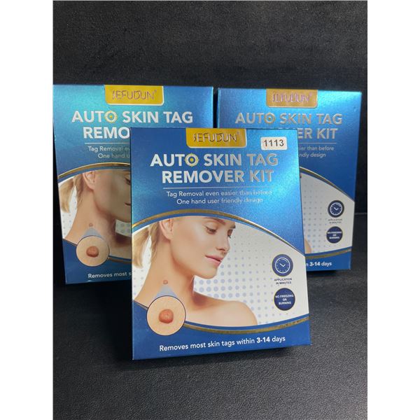 Lot of 3 Auto Skin Tag Remover Kits - Removes Most Skin Tags within 3-14 Days - New