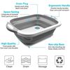 Image 6 : Lot of 2 Collapsible Multi-Function Cutting Boards with Built-In Strainer/Basket - New