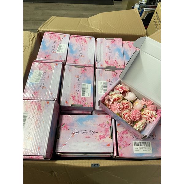 67 Boxes of Artificial Decor Flowers/Crafting Flowers - New