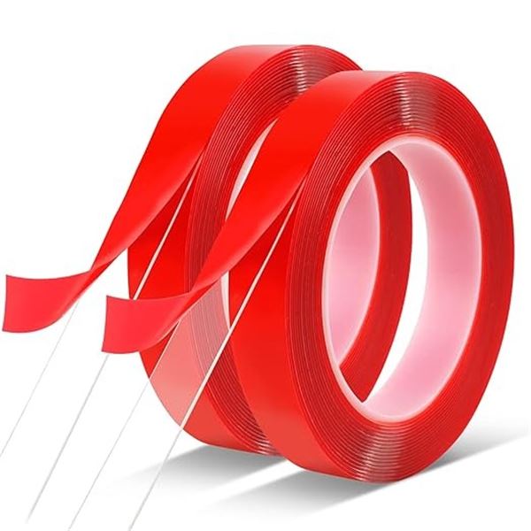 6 Rolls of Double-Sided Tape - 10FT 3/4" Per Roll - Heavy Duty/Clear/Strong Mounting Tape - New