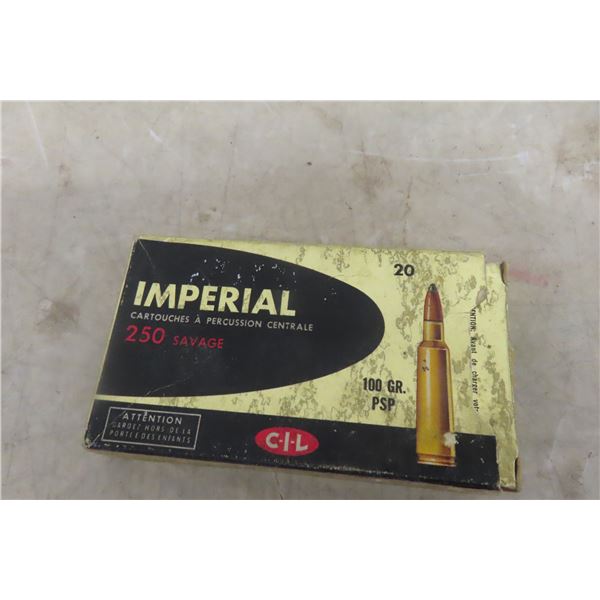 CIL Imperial .250 Sav Ammo, Ten Rounds