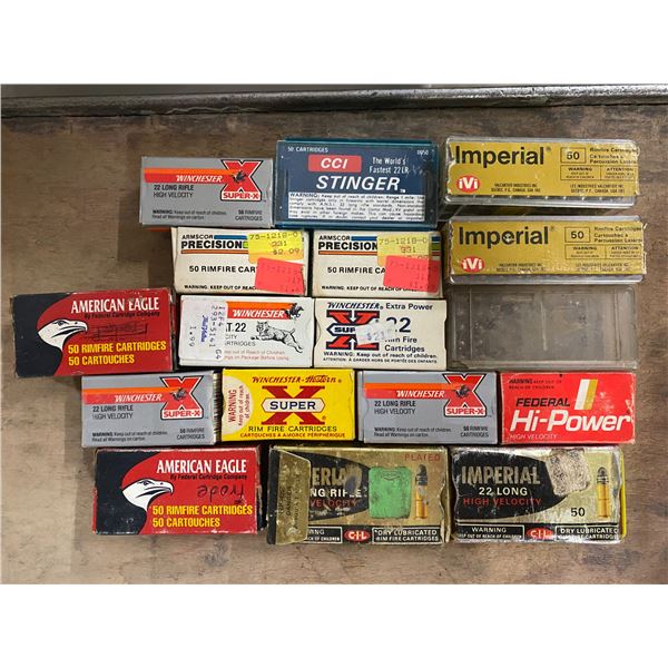 .22 Cal Long Rifle Ammo, Seven Hundred Rounds