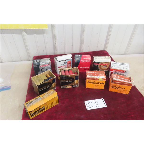 12 Ga Ammo, Two Hundred Rounds, Mostly 2 3/4 Inch W/ Some 3 Inch