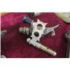 Image 3 : Antique Gun Parts W/ Brass Butt Plate and Pistol Grip Wood