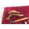 Image 6 : Antique Gun Parts W/ Brass Butt Plate and Pistol Grip Wood