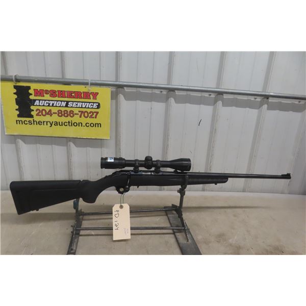 Ruger Bolt Action Rifle Chambered in .22 WMR With 22" Barrel, Synthetic Stock, Magazine, 3 x 9 Scope