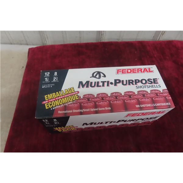 100 Rounds of Federal 12 Gauge 2 3/4" Ammunition