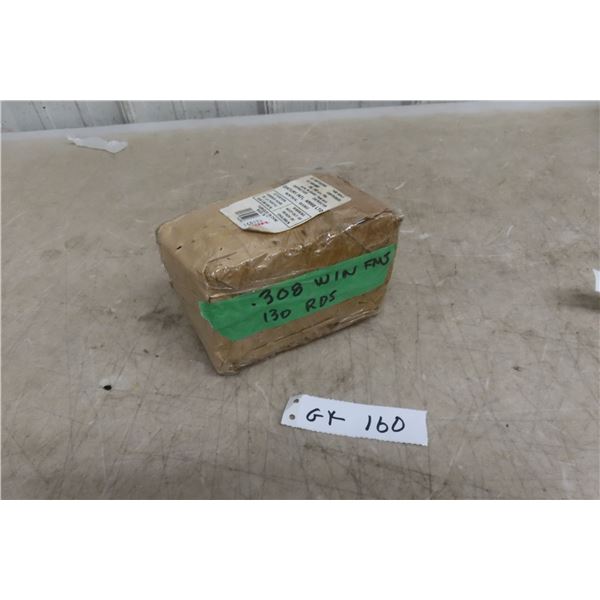 130 Rounds of .308 Winchester FMJ Ammunition