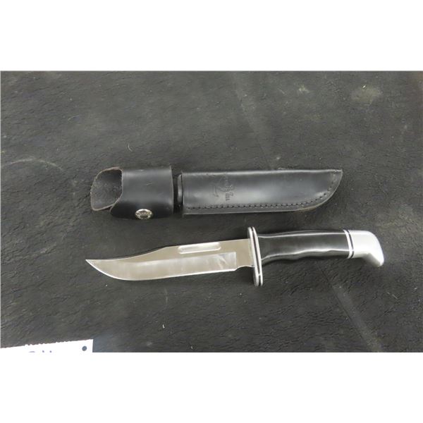Buck 75th Anniversary Hunting Knife with Sheath Total Length 10''