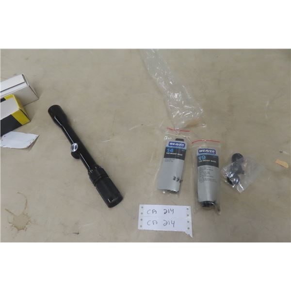 Optima 3-9x32 Rifle Scope With Damaged Reticle And Weaver Mount