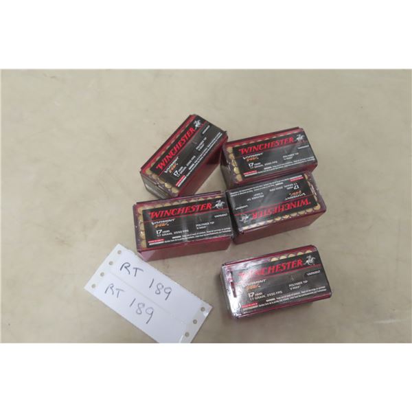 Winchester .17 HMR Rimfire Ammunition, 225 Rounds