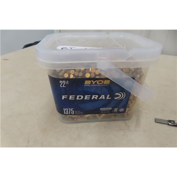 Federal BYOB .22 Long Rifle Ammunition, 1375 Rounds