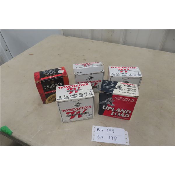 12 Gauge 2 3/4" Shotgun Ammunition, 125 Rounds