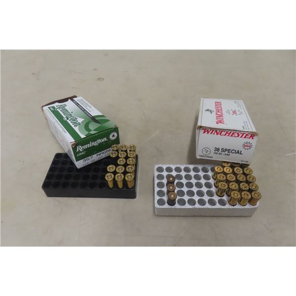 .357 Magnum 14 Rounds And .38 Special Ammunition 21 Rounds, Total 30-Five Rounds