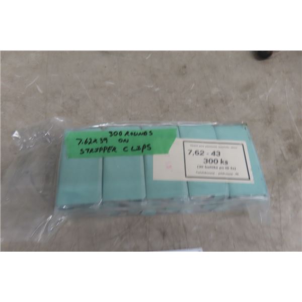 7.62 x 39 Ammunition on Stripper Clips, 300 Rounds