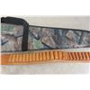 Image 3 : Leather Shotgun Ammunition Belt With Camouflage Soft Gun Case