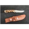 Image 1 : Ruko Hunting Knife Model RUK0080 With Sheath, Total Length 9 1/4"