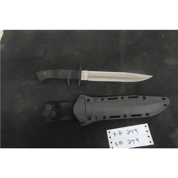 OSS Cold Steel Knife With Sheath, Total Length 14"