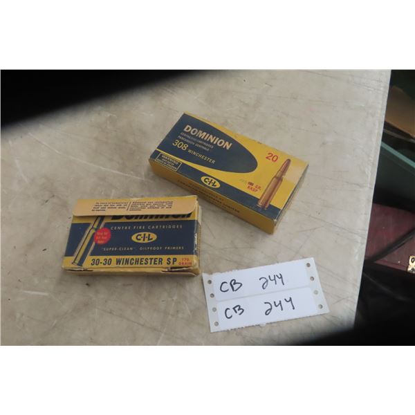 .308 Win Ammo 20 Rounds + .30-30 Win 6 Rounds + .22 Ammo