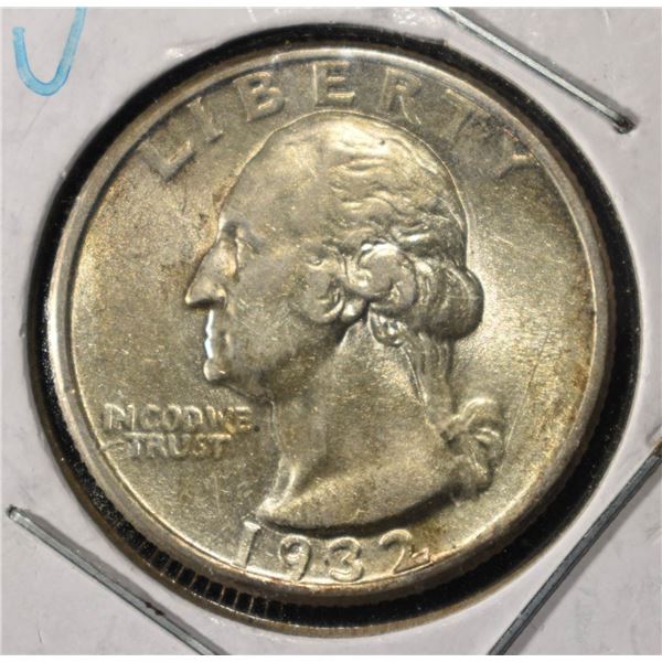1932 WASHINGTON QUARTER KEY GEM BU