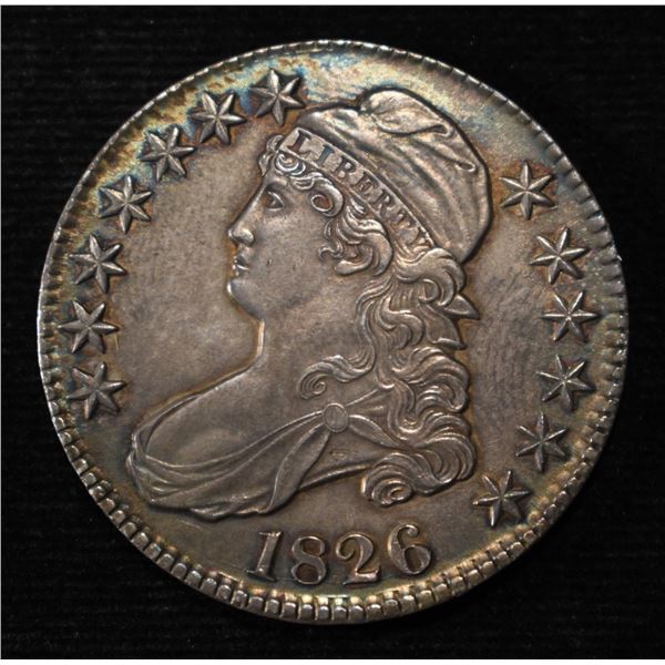 1826 CAPPED BUST HALF DOLLAR CHOICE ORIGINAL UNC