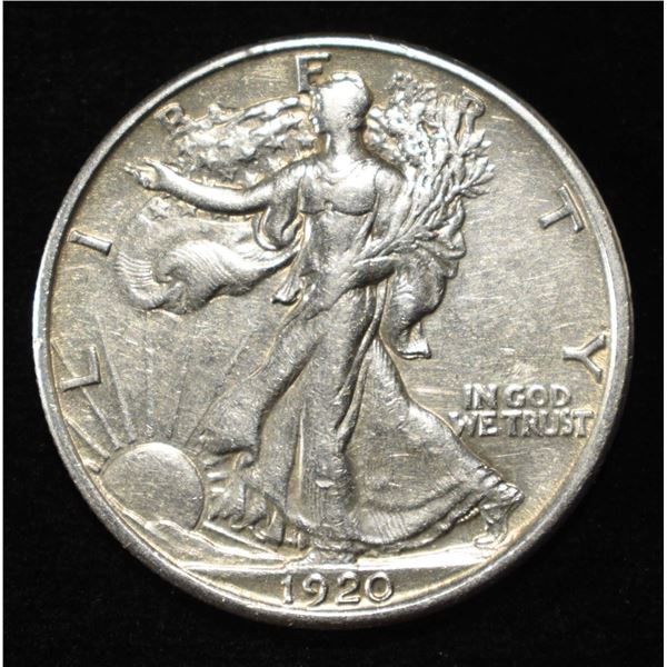 1920-S WALKING LIBERTY HALF DOLLAR XF/AU