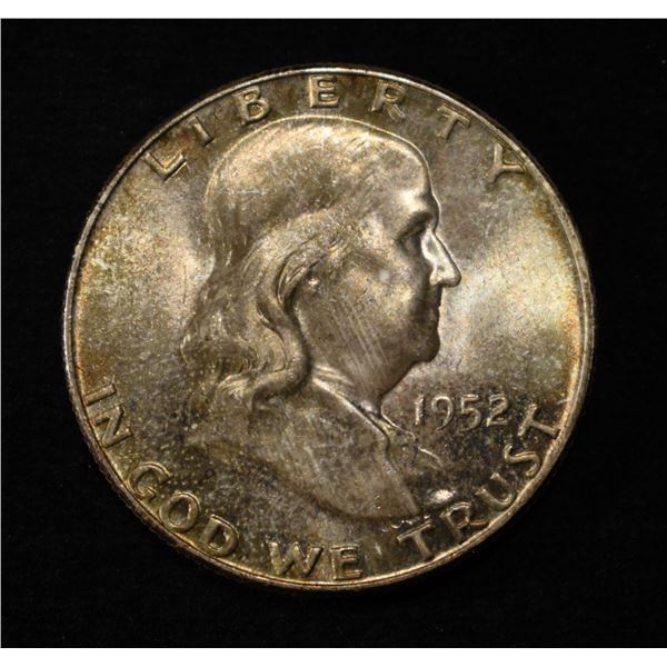 1952 FRANKLIN HALF DOLLAR GEM BU FBL