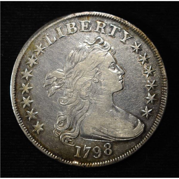1798 DRAPED BUST DOLLAR XF