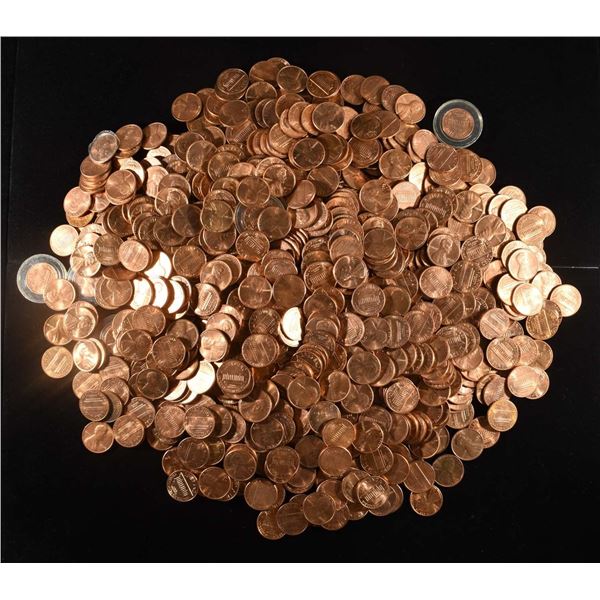 (1400) 1980'S P,D LINCOLN CENTS  CH BU WITH 3 S PR