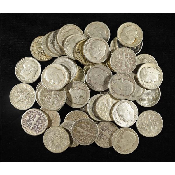 (50) ROOSEVELT DIMES