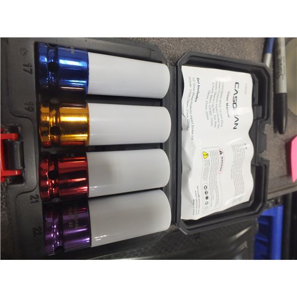 Casoman 4pc 1/2" Drive Wheel Protector Socket Set