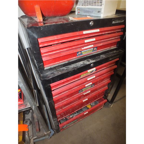 Mastercraft 9 Drawer Tool Chest w/ Assorted Tools