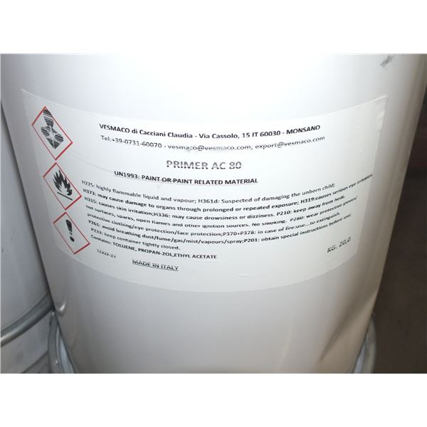 5 Pails Of Vesmaco Floor Sealer