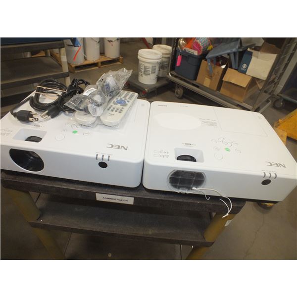 Two Nec MC372X Projectors