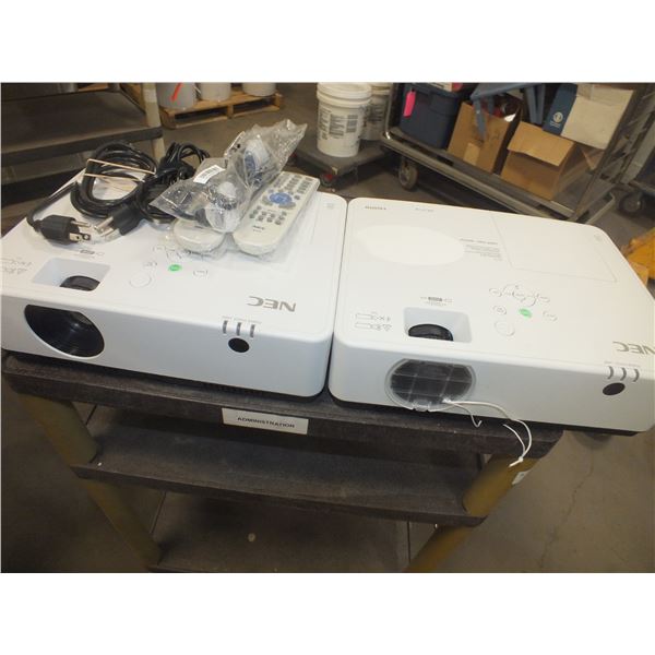 Two Nec MC372X Projectors