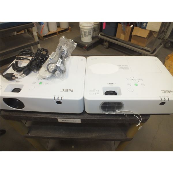 Two Nec MC372X Projectors