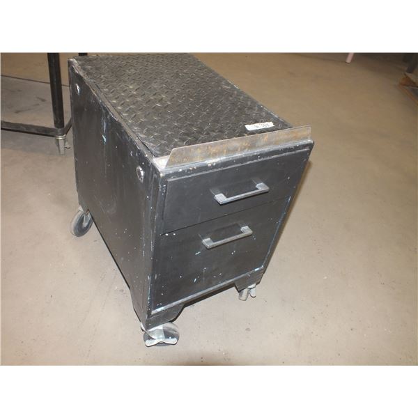 Small 2 Drawer Metal Cabinet