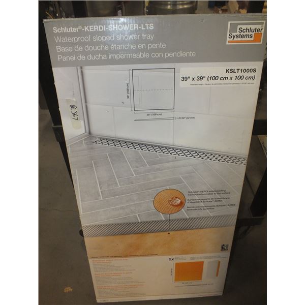 Waterproof Sloped Shower Tray & Channel body