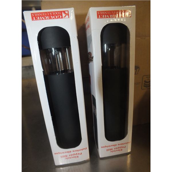 Two Electric Pepper Grinders