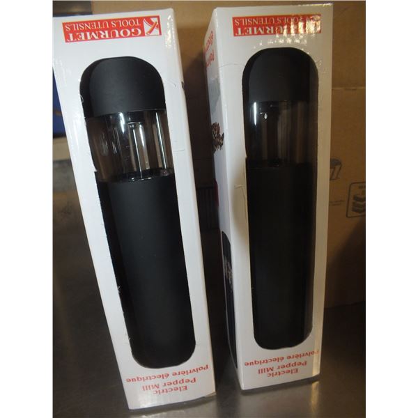 Two Electric Pepper Grinders