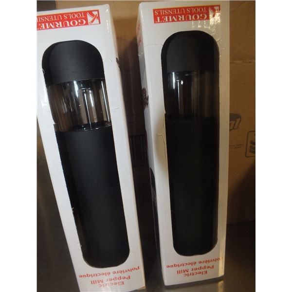 Two Electric Pepper Grinders
