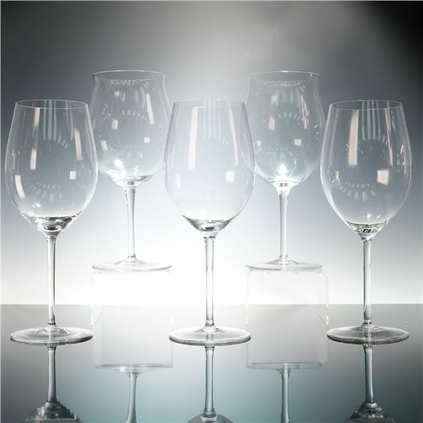 5pc Riedel Giant Crystal Wine Glasses for Display