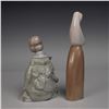Image 3 : 3pc Nao Woman with Rabbit Figurine, Geisha Figurine, and Jewelry Box