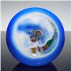 Image 3 : Millefiori Window Overlay Art Glass Paperweight